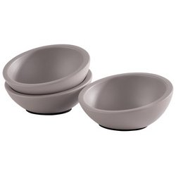 Bowl ELEMENT, concrete, 0.05 liter, set of 3, gray