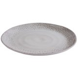 Assiette FOOTMARK, diamètre: 210 mm, blanc/gris