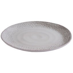 Assiette FOOTMARK, diamètre: 210 mm, blanc/gris