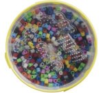 Hama Perles à repasser maxi + 4 plaques, dans un seau