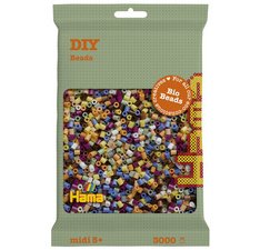 Hama Perles à repasser Bio midi, sachet, 'mix 10 couleurs'