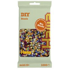 Hama Perles à repasser Bio midi, sachet, 'mix 10 couleurs'