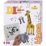 Hama Perles à repasser midi 'Safari', coffret cadeau, 3D