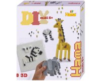 Hama Perles à repasser midi 'Safari', coffret cadeau, 3D