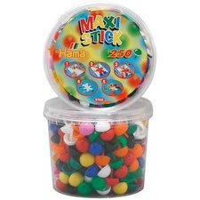 Hama Maxi Stick Perles à piquer, dans un pot, 250 pièces