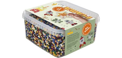 Hama Perles à repasser Bio midi 'mix de couleurs', boîte