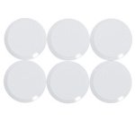 Aimant rond à facettes pro, diamètre: 20 mm, blanc