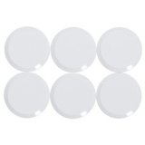 Aimant rond à facettes pro, diamètre: 20 mm, blanc
