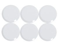 Aimant rond à facettes pro, diamètre: 20 mm, blanc