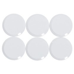 Magnetische ronde facettenmagneet, diameter: 20 mm, wit