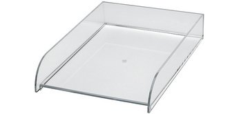 Corbeille à courrier acrylique, A4, transparent