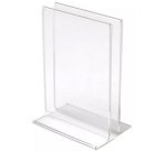 Porte-brochures & menu, A4 portrait, transparent