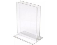 Porte-brochures & menu, A4 portrait, transparent