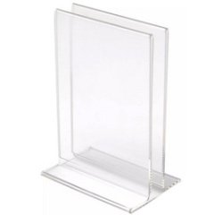 Porte-brochures & menu, A4 portrait, transparent