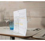 Porte-brochures & menu, A4 portrait, transparent