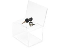 Urne promotionnelle, en acrylique, verrouillable
