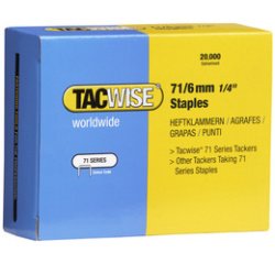Agrafes 71/8 mm galvanisées, 20.000 pièces
