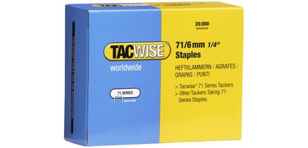 Agrafes 71/6 mm galvanisées, 20.000 pièces