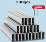 Agrafes étroites 91/14 mm galvanisées, 2.000 pièces