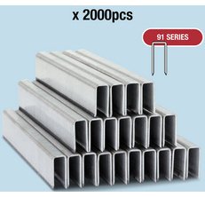 Agrafes étroites 91/14 mm galvanisées, 2.000 pièces