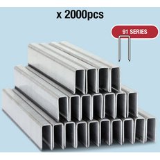 Agrafes étroites 91/14 mm galvanisées, 2.000 pièces