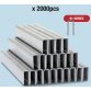 Agrafes étroites 91/14 mm galvanisées, 2.000 pièces