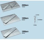 Clous 18G/32 mm, 5.000 pièces