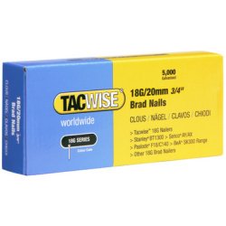 Clous 18G/25 mm, 5.000 pièces