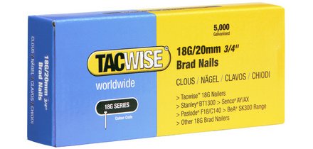 Clous 18G/25 mm, 5.000 pièces