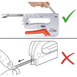 Niettang/ spijkermachine Z5-140 (5-in-1), zilver/oranje