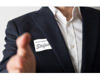 Étiquette porte-nom, 80 x 50 mm, blanc