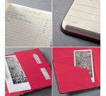 Carnet de notes Conceptum, A5, ligné, noir/rouge