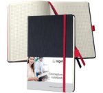 Carnet de notes Conceptum, A5, ligné, noir/rouge