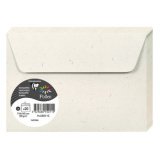 NATURA 100% RECYCLÉ, Paquet de 20 enveloppes Pollen 90x140mm 120g/m2 - Natura