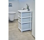 Étagère SEOUL 3 niveaux, incl. bacs de rangement