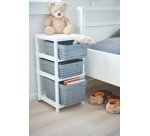 Étagère SEOUL 3 niveaux, incl. bacs de rangement