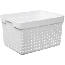 Bac de rangement SEOUL BASKET L, PP, blanc