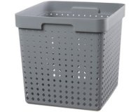 Bac de rangement SEOUL BASKET XL, PP, gris