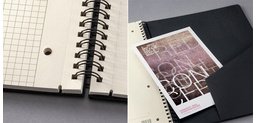 Cahier de notes Sigel Conceptum A4 ligné spirale noir