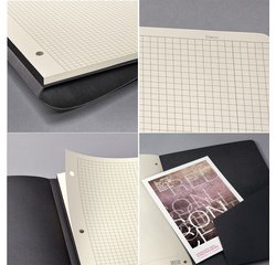 Cahier Conceptum, A4, ligné, noir