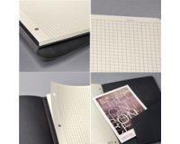 Carnet Conceptum, A5, ligné, noir