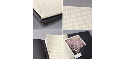 Carnet Conceptum, A5, quadrillé, noir