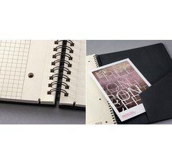 Spiraalschrift Conceptum, A5, geruit, zwart