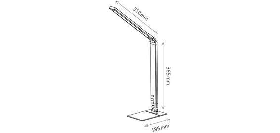 Lampe de bureau LED Hanza Magic Plus noir