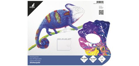 Palette pelable, 36 feuilles, 230 x 305 mm, blanc