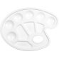 Palette de peinture, plastique, ovale, 230 x 170 mm