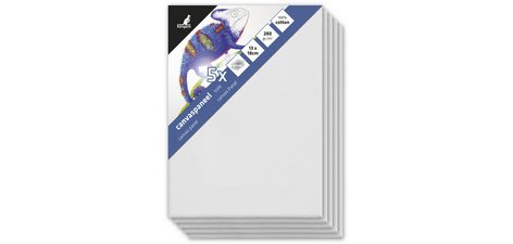 Toile / panneau entoilé, 240 x 300 mm, blanc