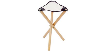 Tabouret de peintre, trépied, assise: 500 mm