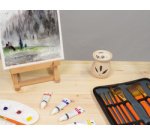 Set de pinceaux aquarelle, 10 pièces, dans un étui