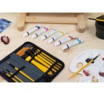 Set de pinceaux acrylique, 10 pièces, dans un étui